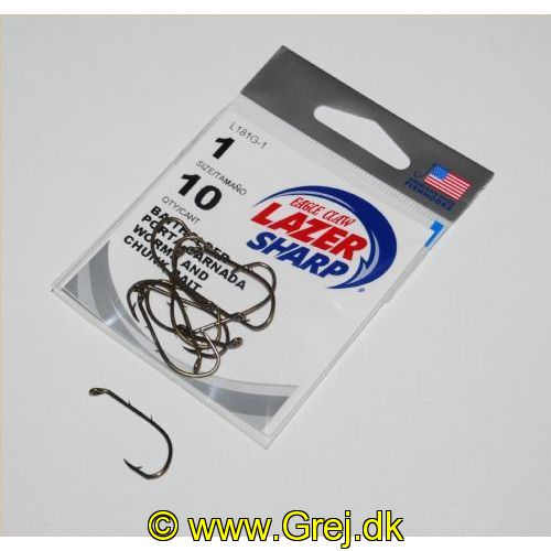 047708171205 - G-PACK - LAZER BAITHOLDER DOWN EYE OFFSET - Model:L181GH-1 - BRONZE - Enheder per pakke: 10