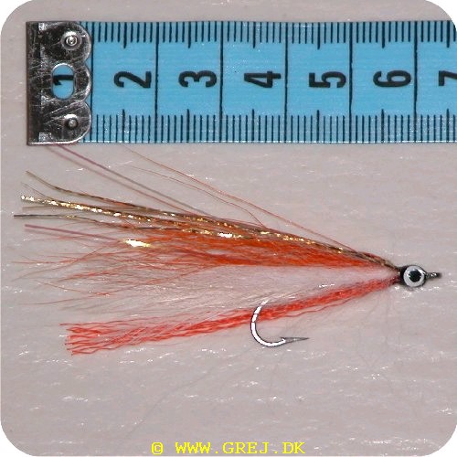 1357 - Frits Saltwater streamer Str. 6 Orange/white Mink