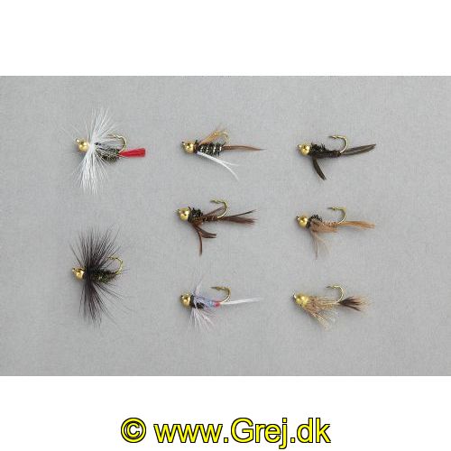 4005652161938 - Edition Fly, flue sortiment - Variant:Gold Head Nymphs - 001 6800 003<br>The most popular and best flies for catching, put together by leading fly fishing experts for a wide variety of uses. The names of the respective fly is on each blister pack as a guide for beginners.