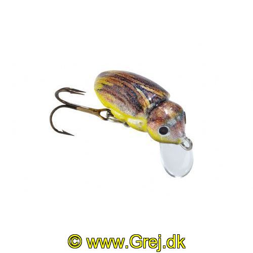 4005652203317 - MK Adventure Insekt wobler - 25mm. - Vægt:1.5g. - Farve:May Bug - arbejdsdybde5cm - Baittype:Flydende - 001 3418 325<br>Matze’s playgroup catches perch just as well as chub or trout. In keeping with insects the baits move extremely shallowly. When moving, it is good if they furrow through the surface. If the waves are higher you reel in faster and then they move just below them. A brilliant stopgap under trees and bushes hanging over the water. Matze’s recommendation: Subtle fishing! The main line should be no thicker than 0.10 mm (braided) or 0.25 mm (monofilament). Matze’s recommendation: Don’t twitch; wind in persistently at an even speed. Type: floating, immersion depth: max 0,05m.