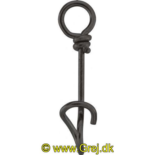 4005652811215 - Shirasu Easy Snap - Brudstyrke:35kg. - 22mm. - 001 4210 022<br>Top-class swivels and snaps. They have extra-thick wire for maximum security and a matt black surface, preventing any reflections in the water. Simply screw the hook into the eye of the bait and that’s it! The bait has very natural play. It is almost impossible to remove during play!