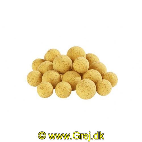 4005652820897 - MK Booster Ball Pop Ups mix, 15/20mm - Farve:Sand - Smag/duft:Potato/Corn - 001 8596 009<br>Matze’s pop-ups in the same colours as the Booster Balls, and then again as flamboyant fluo versions, are guaranteed to attract the attention of the moss backs. Let the pop-up float 5-10cm above the ground. For longer rigs you can adjust the height with split shot lead or putty. Try also the snowman sassembly. A Robin Red Monstercrab boilie followed by a pop up gives a super catchy double-bait that strikes heavily. Now new: You will find 15mm and 20mm balls so that you can always act flexibly. No matter whether one 20 or two 15mm or a snowman, from a 20-size basic boilie and a 15 size pop-up, they are all possibilities that are open to you. The suitable dips are equally well suitable both for the pop-ups and for the basic boilies.