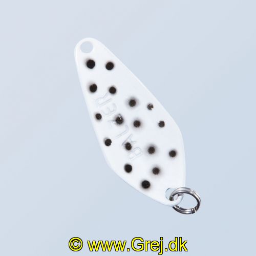 4005652832616 - Pro Staff Series Swindler Spoon - 30mm. - Vægt:2.3g. - Farve:Sort/hvid dots - 001 6067 218<br>With a tumbling run for more passive trouts. Can be guided extremely slow. Top in the cold season.