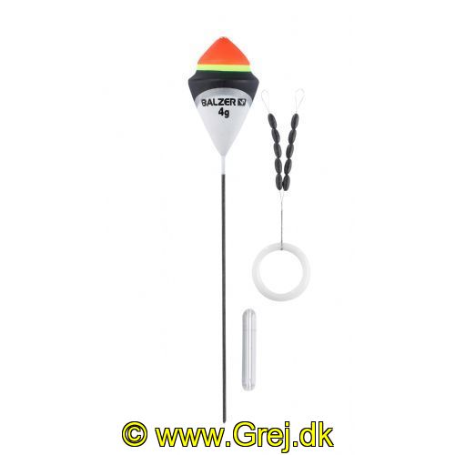 4005652839158 - Trout Attack, D. Slim Jim flåd med glaslod og gummistoppere - Vægt:2g. - 001 6090 302<br>First-class float sets consisting of high-quality trout floats with small bodies, matching glass weights, triple swivels and line stoppers.