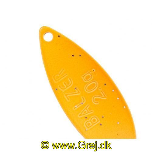 4005652845647 - Metallica ICE Spoon - 27mm. - Vægt:2g. - Farve:Guld/orange - 001 6098 202<br>Our new spoons with a triple appeal. Copious particles that look like small scales glitter on the anodised upper surface. The colour contrast is then found on the reverse. Incredibly successful!