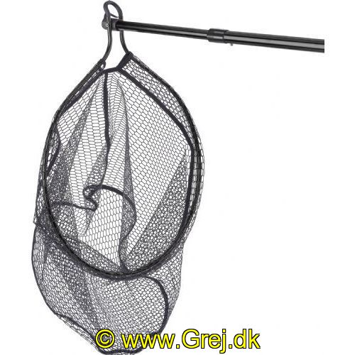 4005652860176 - Shirasu Shot Net, fjederpåvirket teleskop - Længde:135cm. - Farve:Sort - 001 8220 117<br>The ideal landing net for all mobile anglers. The landing net can be controlled with one hand during play. During fishing it is fastened with the help of the belt-clip folded onto the belt. Take the landing net out of the belt during play; the top is folded out by means of a simple movement of the hand. You push a button and the landing net slides out to its full length automatically by means of a spring mechanism. With a rubberised shoot net! Net depth 50cm, mesh width 15mm.