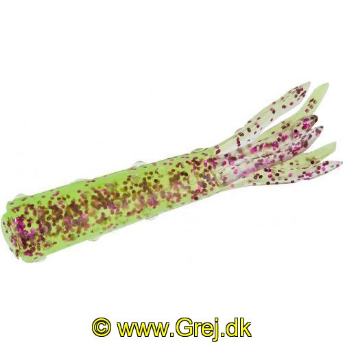 4005652861685 - Shirasu Street Hairy Tubes - 40mm. - Vægt:0.8g. - Farve:Purple/Chartreuse - Baittype:Flydende - Smag/duft:Blæksprutte - 001 3450 303<br>Tubes can make all the difference on tough days. The fine fringes play seductively even with the slightest movement of the rod. This lure is floating and therefore ideal for drop shot and ned rigs. Exactly suitable for our Stand Up Jigheads! With squid flavor.