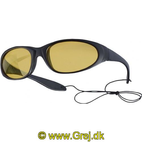 4005652863511 - Polaroidbriller - Farve:Gul - Variant:Valencia - 001 8731 003<br>Glasses with bright polarizing lenses for a brighter image, frame made of matt black nylon ABS, includind cord.