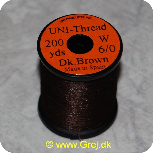 5704041100099 - UNI Thread - 6/0 - Mørk brun - 200 yards