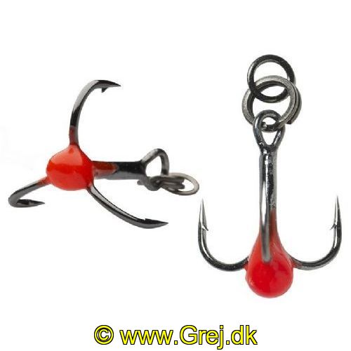 5706301723321 - Savage Gear trekroge - Model SGY 1X - Str. 8 - 8 stk. - Hot Spot (Hug punkt) - Ring Rigged