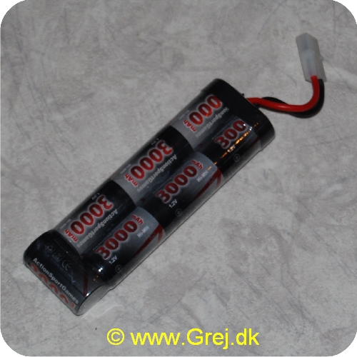 5707843001250 - Genopladelig Batteripakke<br>
8.4V<br>
3000mAh<br>
NiMh