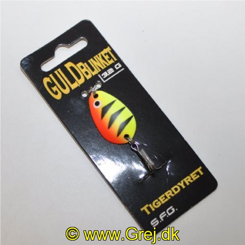 5740028800309 - GuldBlinket - 3,2 gram - Forside: Hottiger - Bagside: Lyseblå - Farvenavn: Tigerdyret