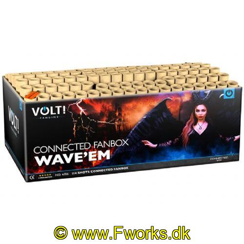 6356 - Batteri - Compound - New Wave em - 114 skud Fanbox - Nem: 1445g