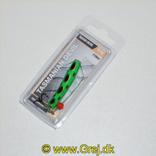 702635271335 - Tasmanian Devil - Type: 133 - Limegrøn med store sorte pletter - Lime Frog - 13,5g