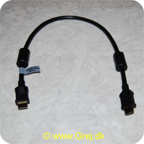 7340004662044 - HDMI til HDMI<br>
0.5m<br>
Version 1.4 (med Ethernet)<br>
