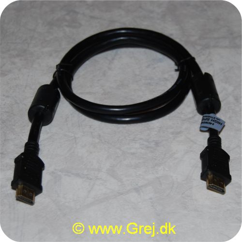 7340004662051 - HDMI til HDMI<br>
1m<br>
Version 1.4 (med Ethernet)<br>
