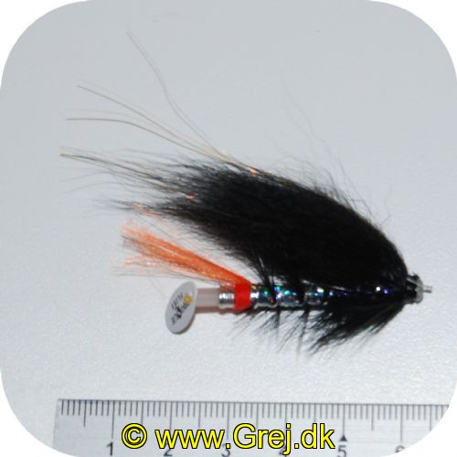 FL80002 - Modern Tube Flies - UF Black & Silver Plast 1.5 - Str. 1.5