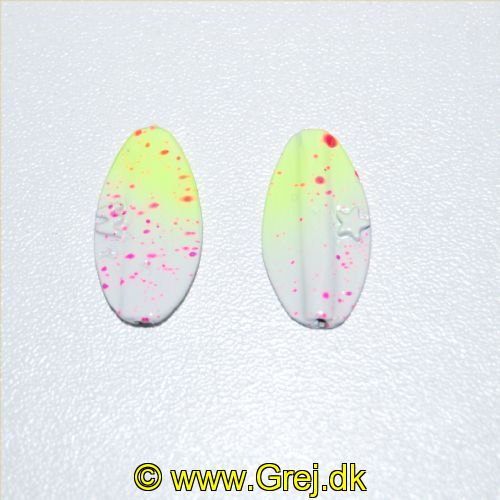 MICRO5 - Trutta Flex Micro - 2,6 gram - Hvid-Gul med pink pletter - Custom
<BR>En nyhed indenfor individuel designet UL fiskegrej. Trutta Flex har den perfekte gang i vandet. Trutta Flex er totalt uimodståelig for de kendte sportsfisk som f.eks. regnbueørred. guldørred. Tigerørred. laks og havørred.<BR>
Suveræn til Put & Take.