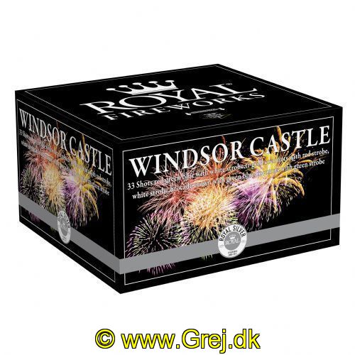 R12 - Batteri - Windsor castle 33 skud Royak silver 20+25 m - NEM 264g