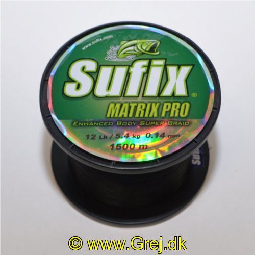 SUFIX014 - Sufix-Matrix Pro fletline- 1500 meter - 0,14mm/5,4kg.